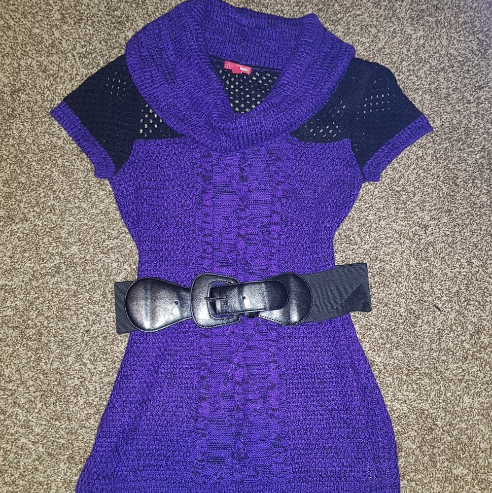 Bongo purple sweater dress